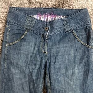 Y2K NEXT The Kickflare Chambray Denim Pants Sz 12L
